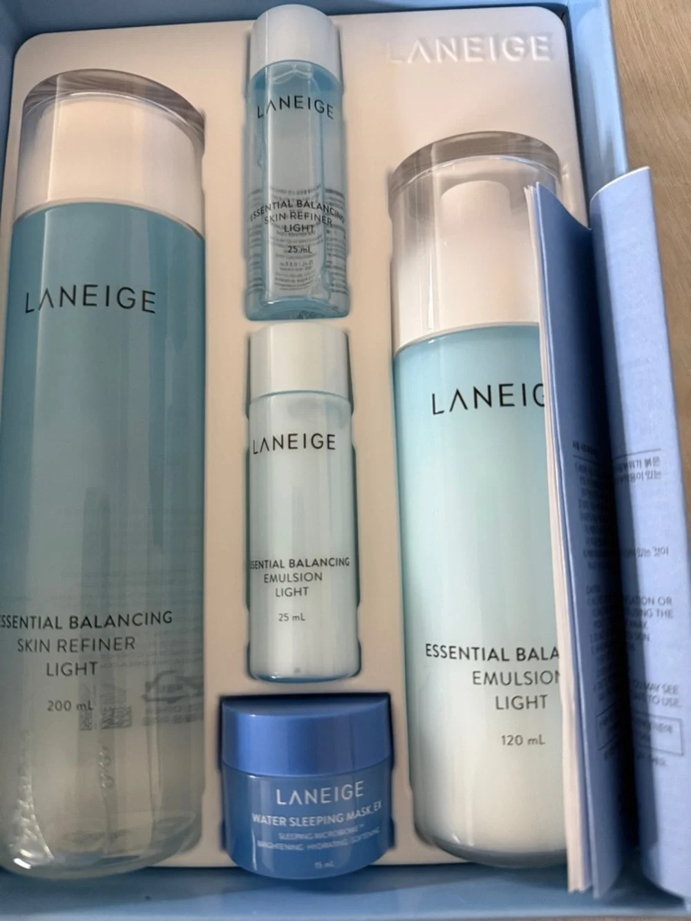 LANEIGE Light Blue Essential Balancing Basic Duo Set